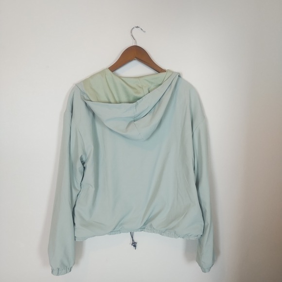 Bearpaw Outdoors Pastel Green Lightweight Hooded Half Zip Jacket Size M Sporty - Picture 3 of 8